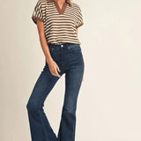 Golden Hour Knit Top | Brown & Cream