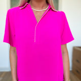 Popstar Pink Blouse