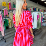 Flirty Pop Stripe Dress