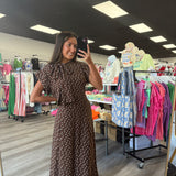 Espresso Elegance Dress