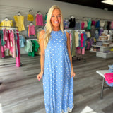 Timeless Charm Midi Blue