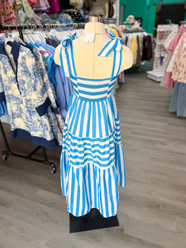 Boardwalk Bow Dress | Blue