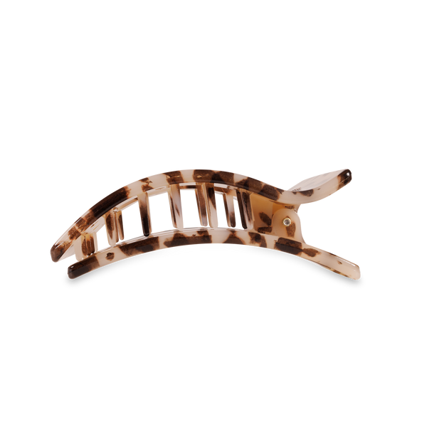 Flat Rectangle Hair Clip | Medium | Blonde Tortoise