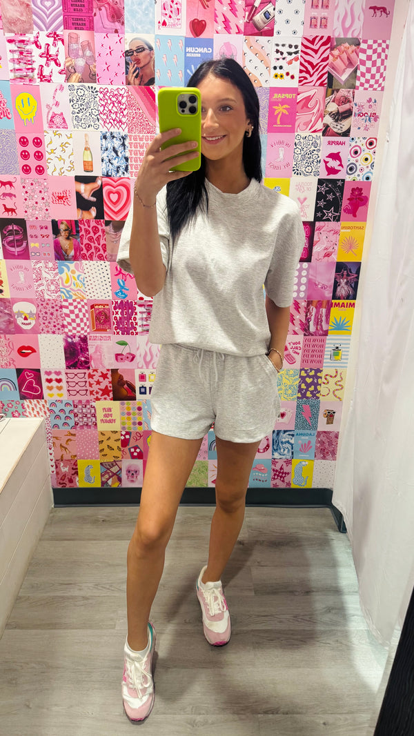 Scuba Short Sleeve Top & Shorts Set