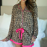 Prima Donna Leopard Ruffle Pajama Set
