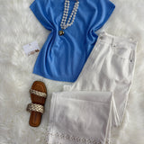 Days With You Embroidery Detail Pants - White