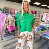 The Darling Days Ruffle Button Top