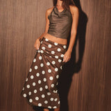 The Cocoa Darling Satin Skirt