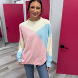 Pink Blue Sweater