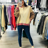 Not Over It Zip Color Block Jacket