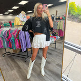 Wildflower Lace Ruffle Skort