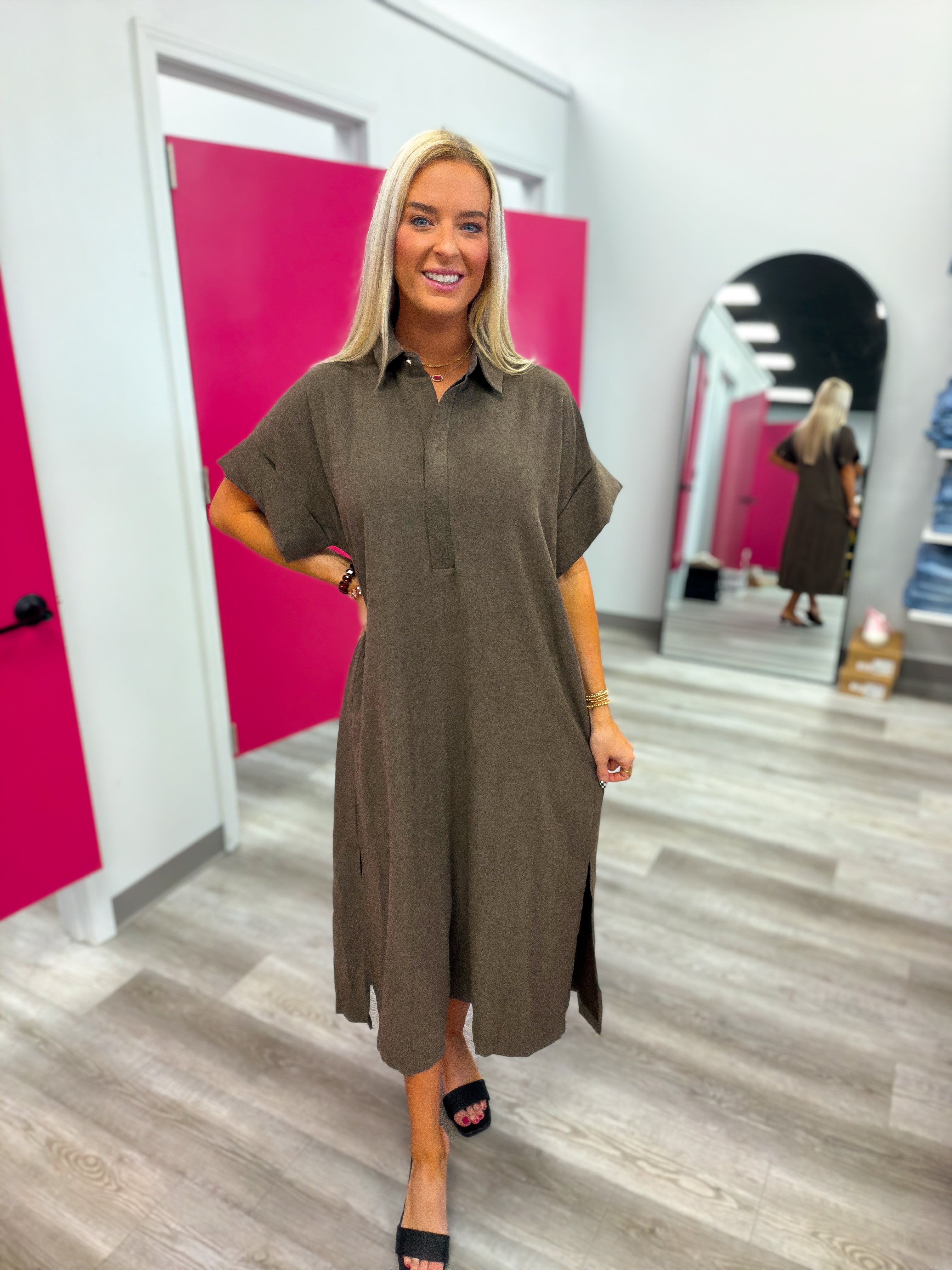 The Reese Relaxed Midi Dress
