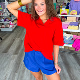 Confident Moves Pleated High Waisted Shorts
