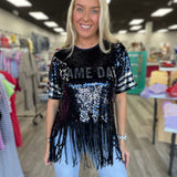 Fringe Gameday Top Navy and Silver
