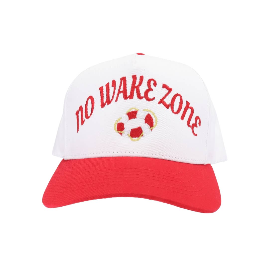No Wake Zone Embroidered Trucker Hat
