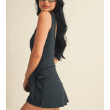 Squeeze the Day Gingham Athletic Romper Dress