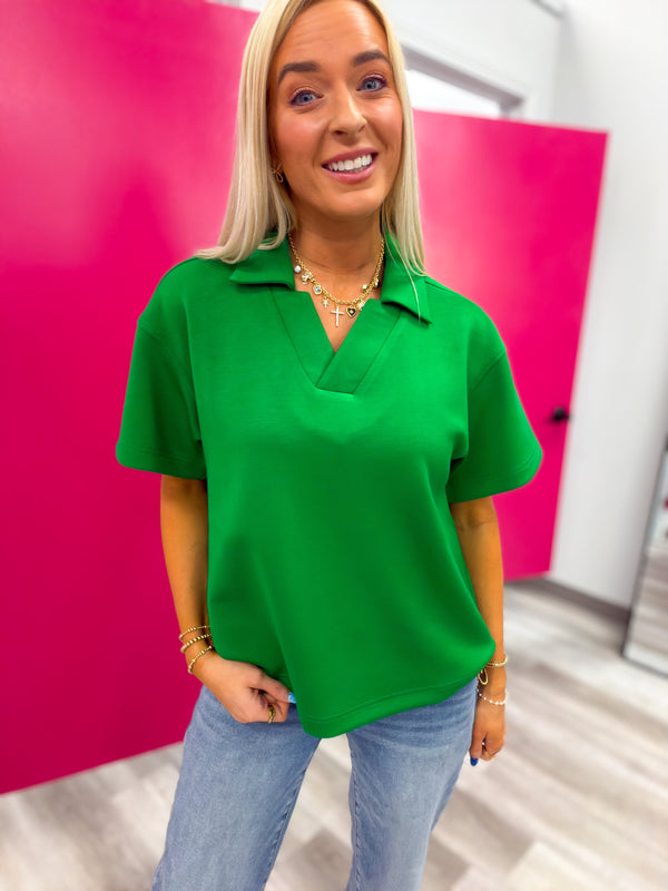 Green Collar Top