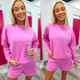 Savage Deals | Fleece Long Sleeve Sweatshirts & Shorts Set