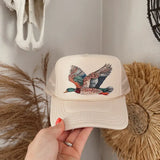 The Faux Bedazzled Duck Cap: Sand