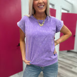 My Favorite Find | Acid Wash Cuffed Short Sleeve Tee