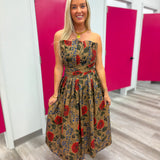 Autumn Romance Midi Dress