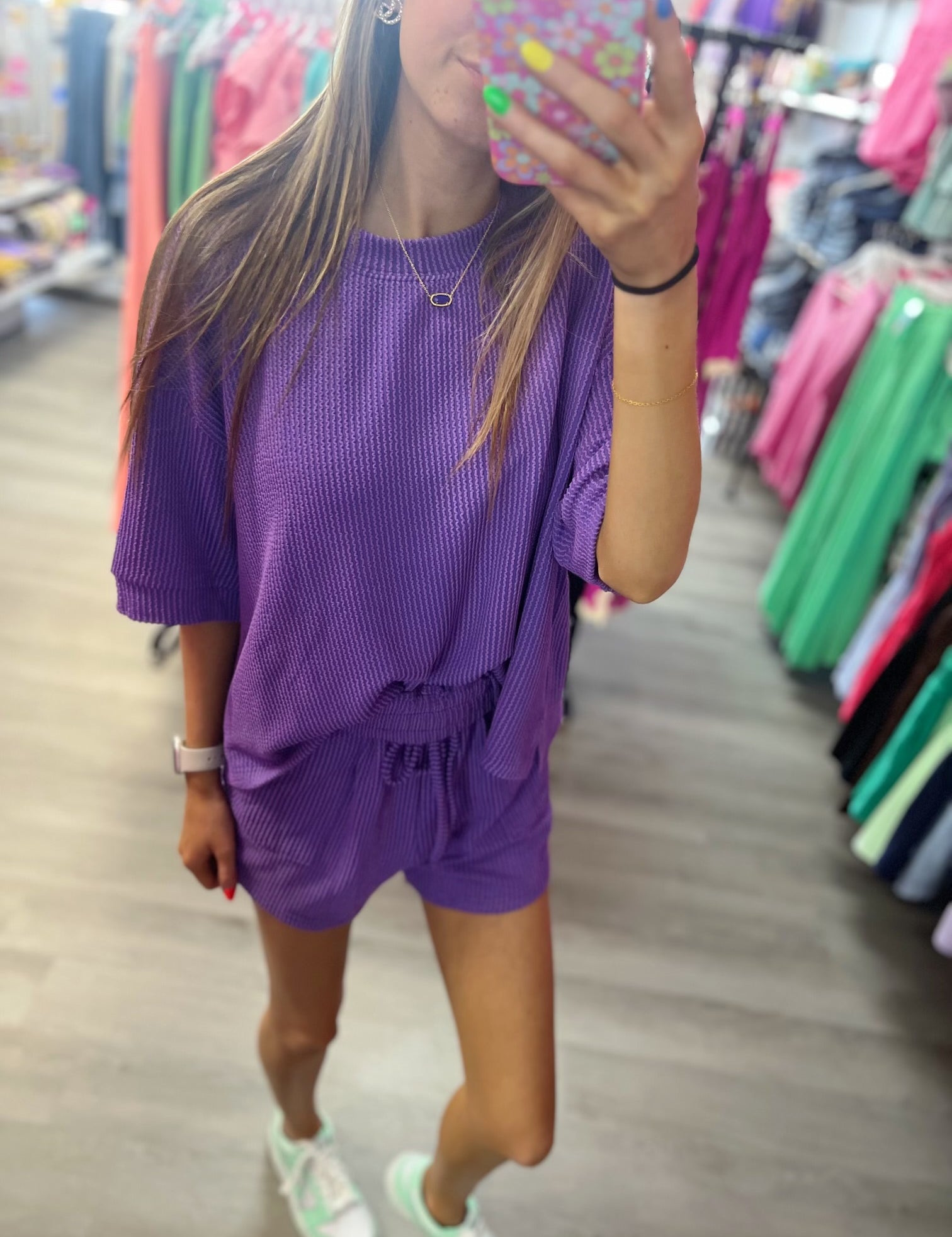 My Way Ribbed Round Neck Set