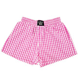 Pink Gingham Boxer | LULU MAC