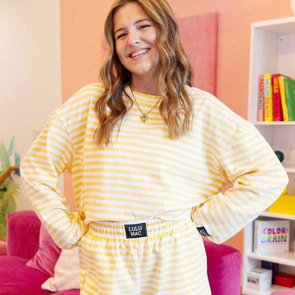 Stripe Yellow Long Sleeve | LULU MAC