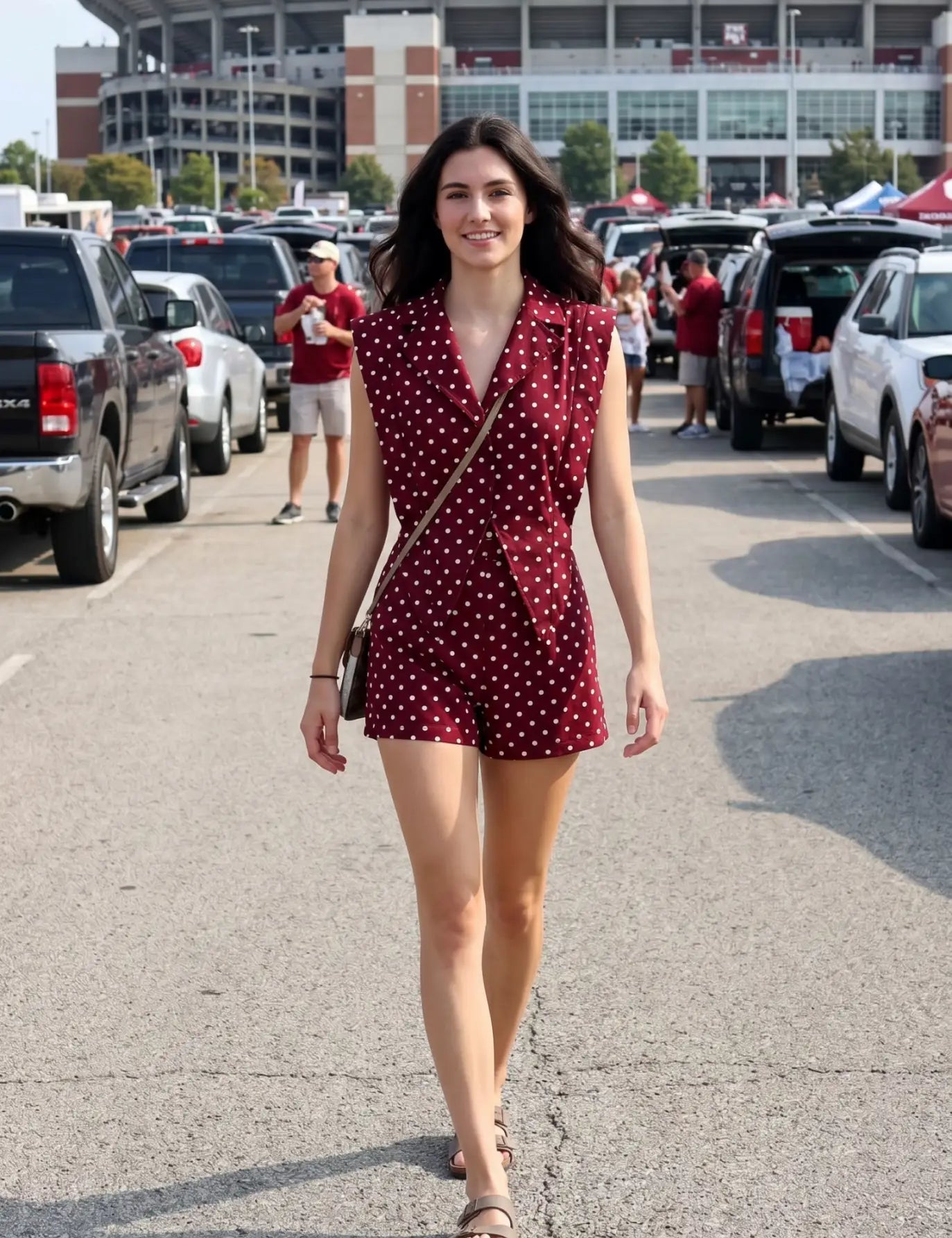 Game Plan Polka Dot Romper