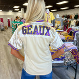 LSU Tiger Eye (Licensed) | Sequin Design Football Jersey Butter