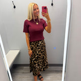 Wild Side Satin Skirt