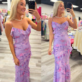 Summer Mirage Mesh Floral Ruffle Max