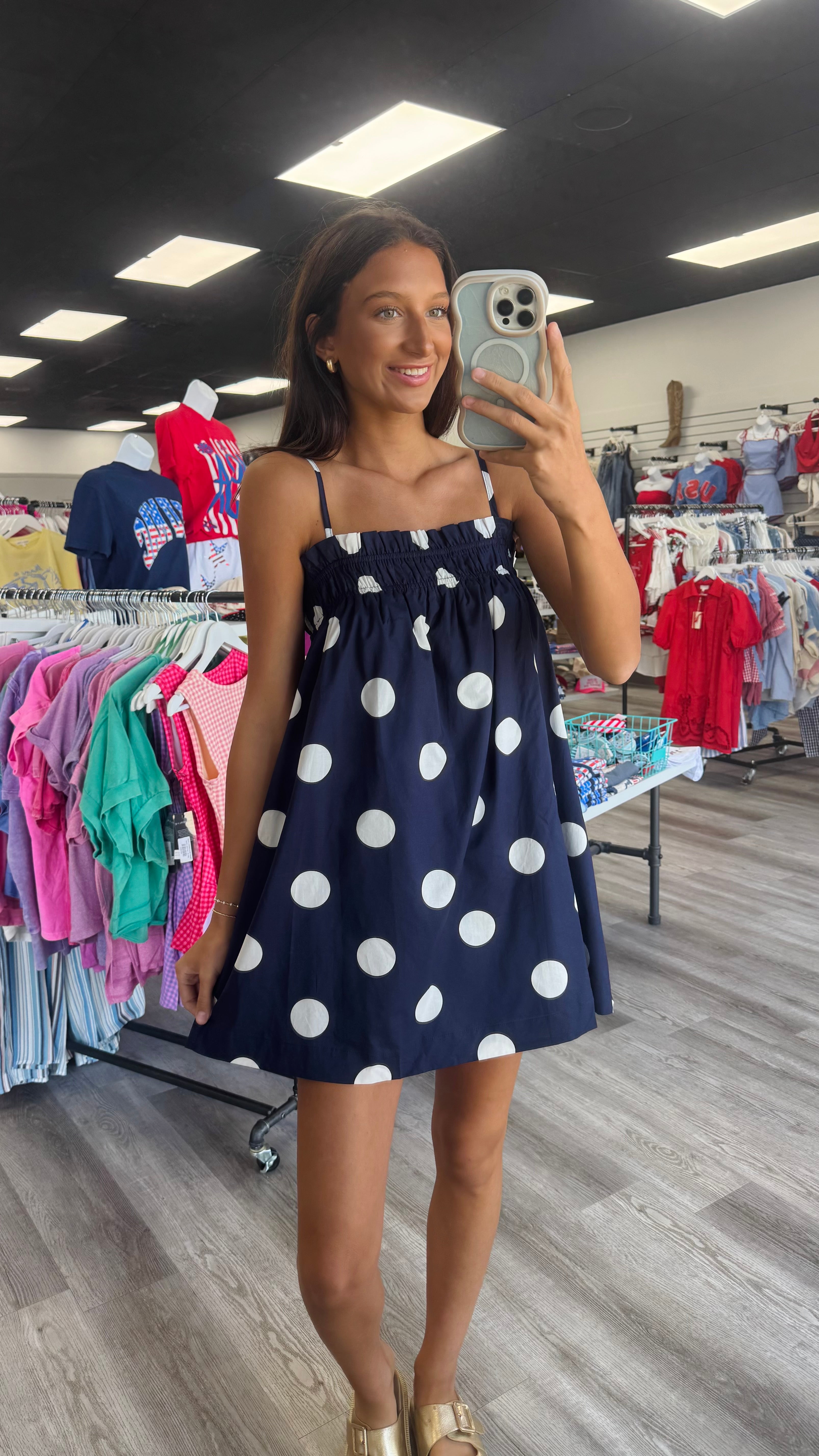 Boardwalk Beauty Polka Dot Dress