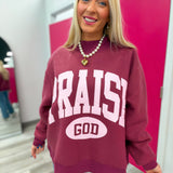 Praise God & Polka Dot Mock Neck