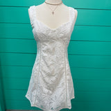 Cotton Embroidered Mini Dress