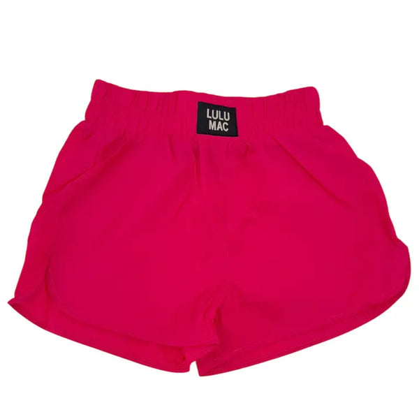 Pink Solid Shorts | LULU MAC
