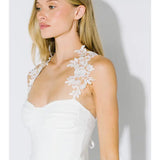 Creating My Moment Floral Lace Strap Mini Dress