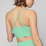 Ribbed Cross Sports Bra