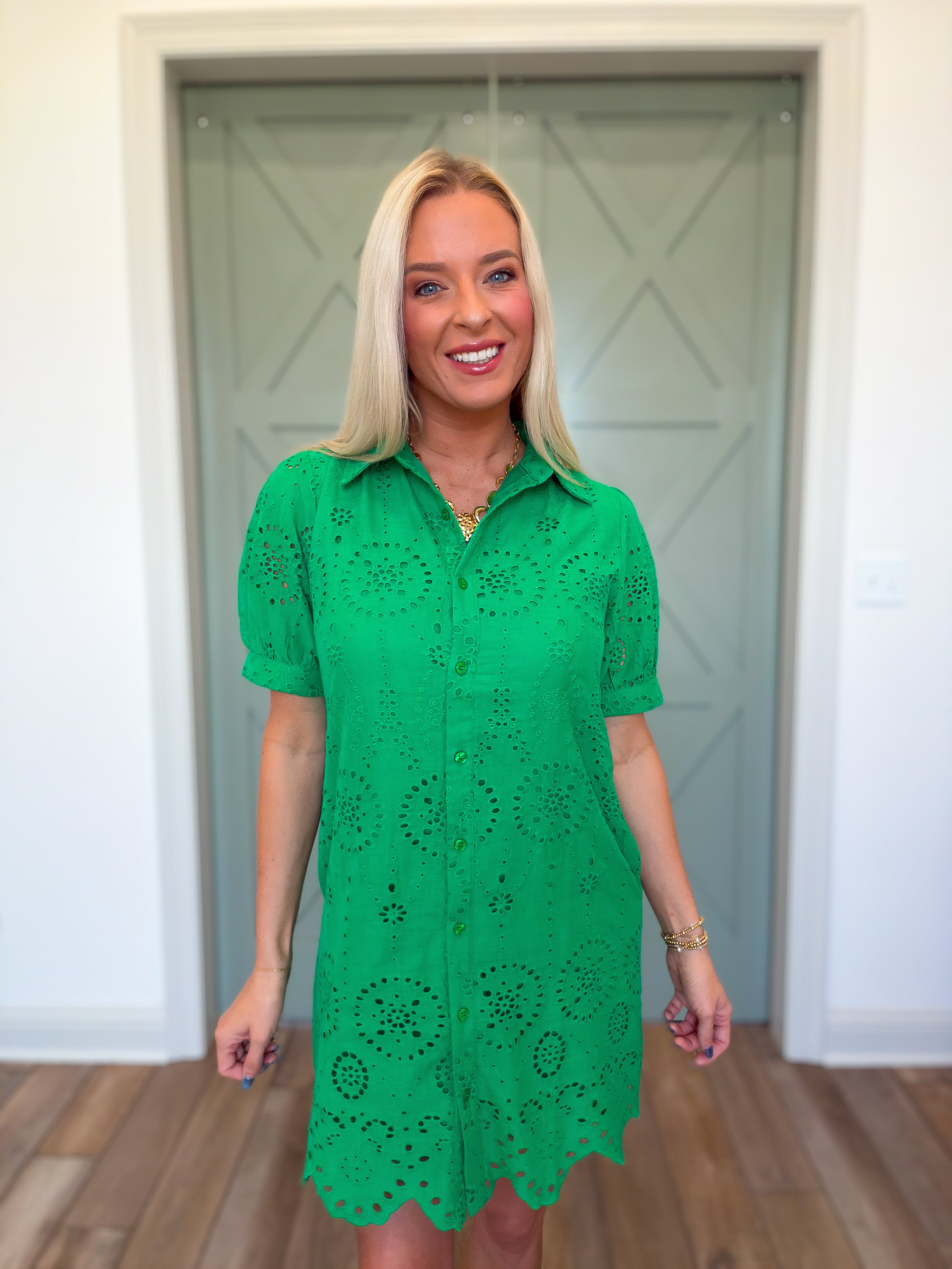 Emerald Isle Eyelet Dress Savage Roots Boutique Emerald Isle Eyelet Dress Savage Roots Boutique