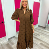 The Everly Eyelet Midi Dress
