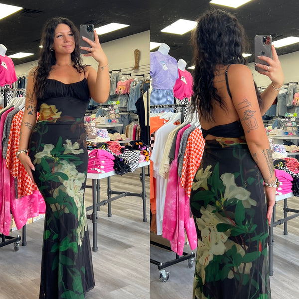 Must Be Dreaming Fitted Floral Slip Dress