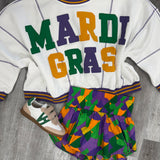 Mardi Gras Loose Fit Sweatshirt Top