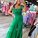 Lively In Green Jumpsuit