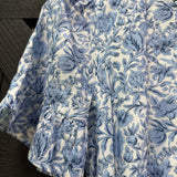 Blue and White Floral Dress