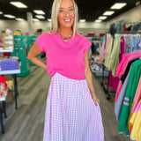Sweetest Day Gingham Dress Set