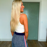 Americana Coastline Collared Tank