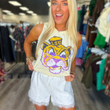 LSU Vintage Tiger (Licensed) Tank | Butter