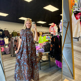 The Something Blue Floral Maxi Dress