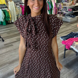 Espresso Elegance Dress