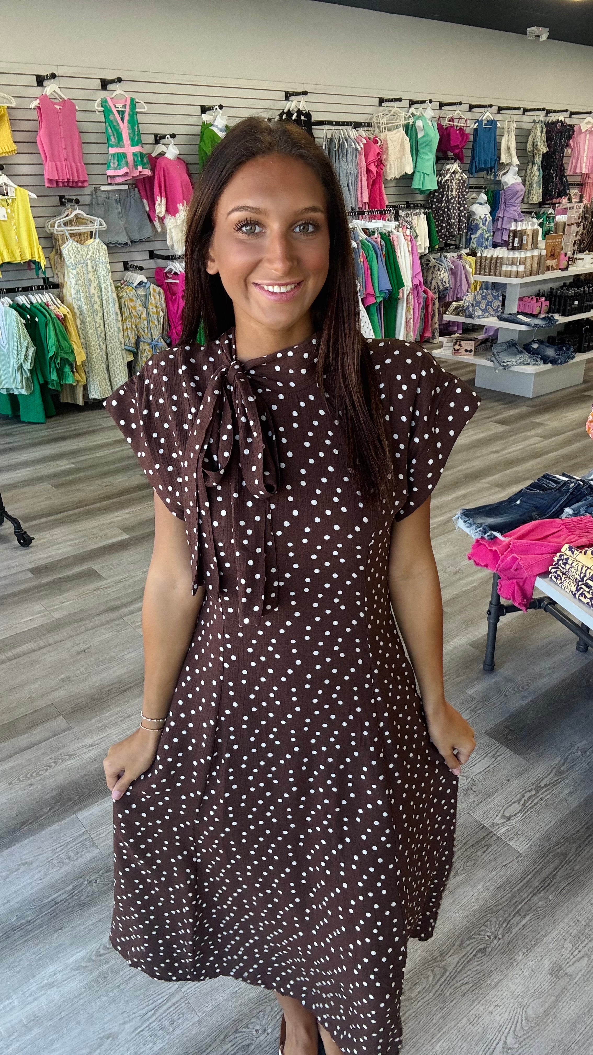 Espresso Elegance Dress